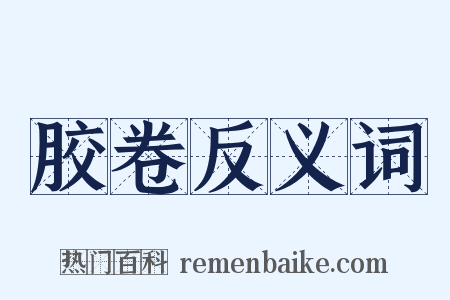 胶卷反义词是什么意思的图片